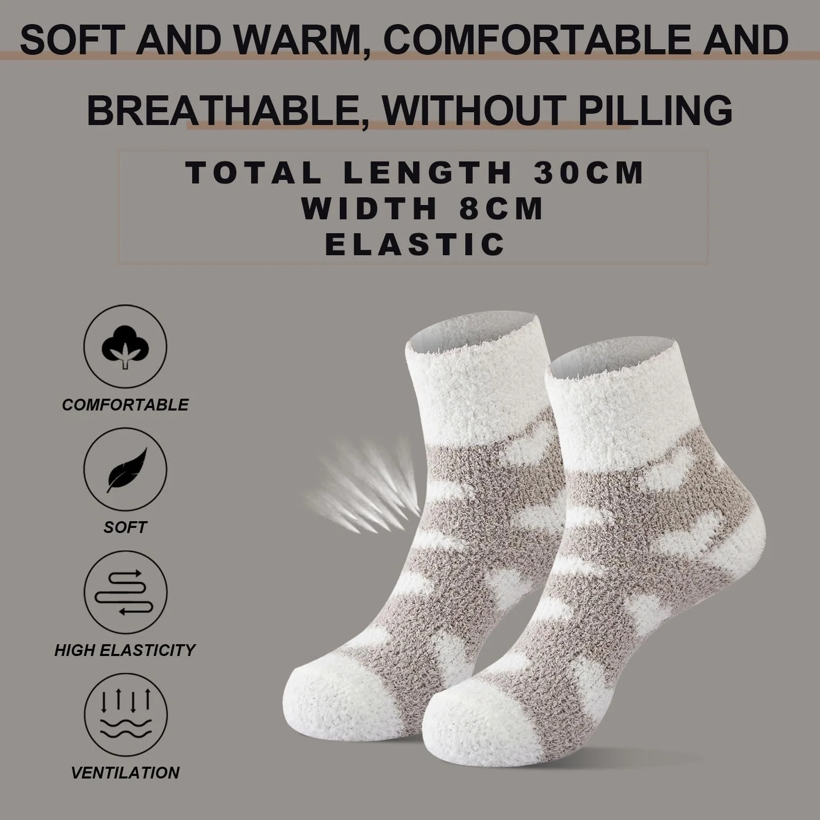 Пухнасті шкарпетки 4 пари для жінок та дівчат,, фото №2 Пухнасті шкарпетки 4 пари для жінок та дівчат,, фото №2