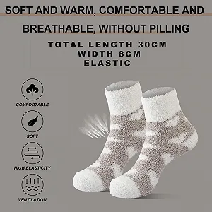 Пухнасті шкарпетки 4 пари для жінок та дівчат, synthetic.ua - Фото 1