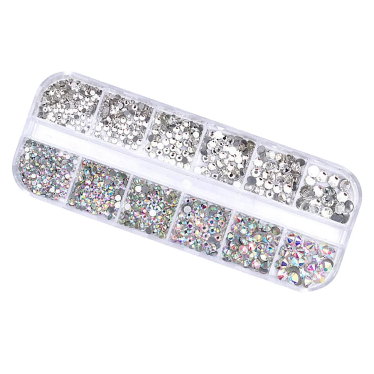 Стразы Плоские MAGICLULU Набор 2 шт 12 Растров 350 шт Многоцветные, фото №9