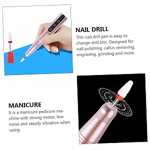 Полировщик для ногтей Healvian Claw Cutter для домашних животных, ручка для маникюра, профессиональный набор для маникюра, ручка для сверления ногтей из акрила, розовая, алюминиевый сплав, стиль компьютерной ручки synthetic.ua - Фото 1