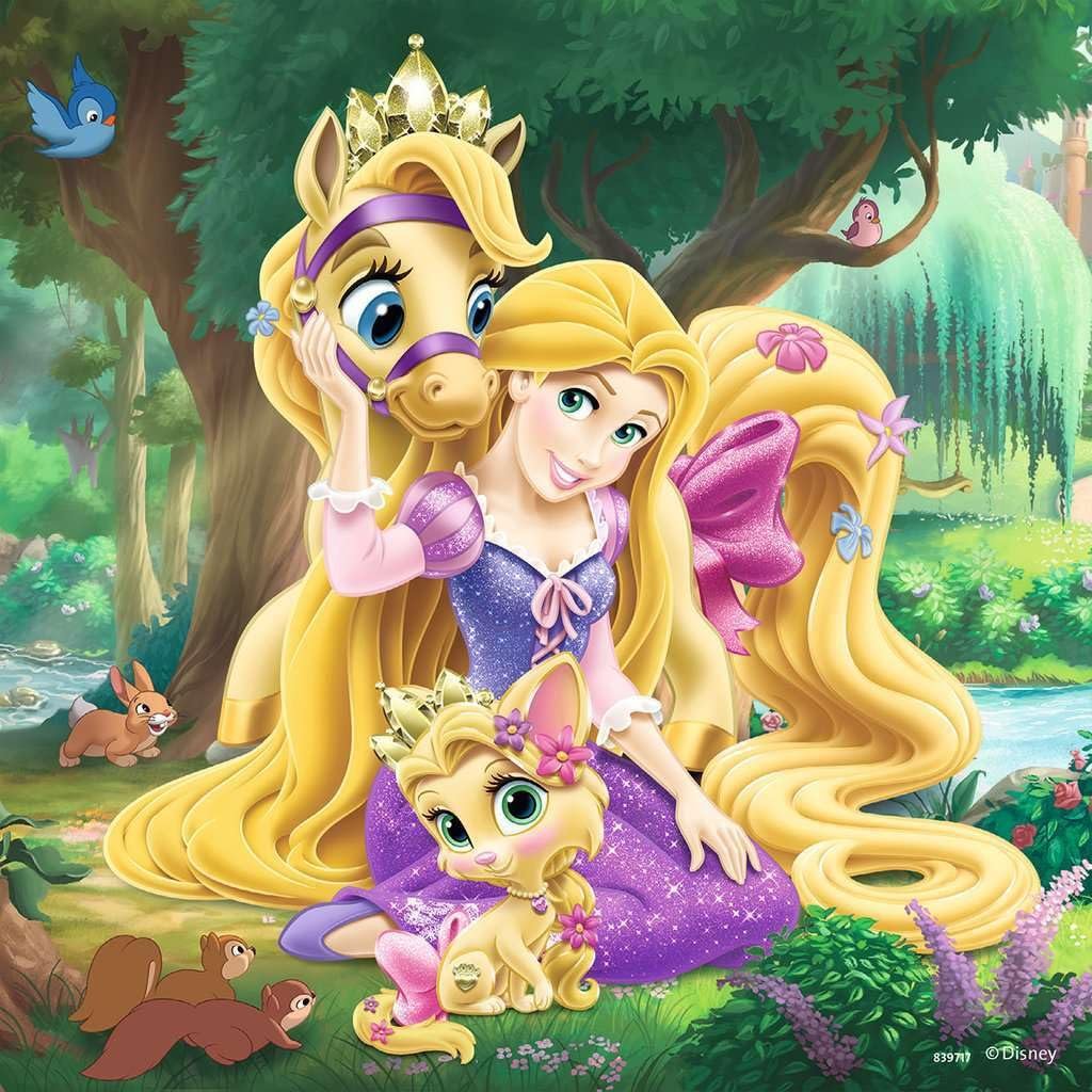 Детский пазл Ravensburger Disney Princess 09346 Belle, Cinderella And Raiponce 3 x 49 элементов от 5 лет, фото №4