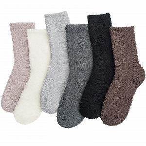 Пухнасті шкарпетки Кораловий фліс 6 пар - Фото 1