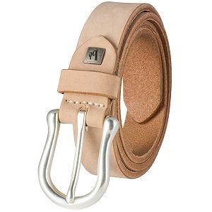 Кожаный ремень женский bruno banani Full Cow Nubuck Leather Natural Бежевый, бежевый - Фото 1