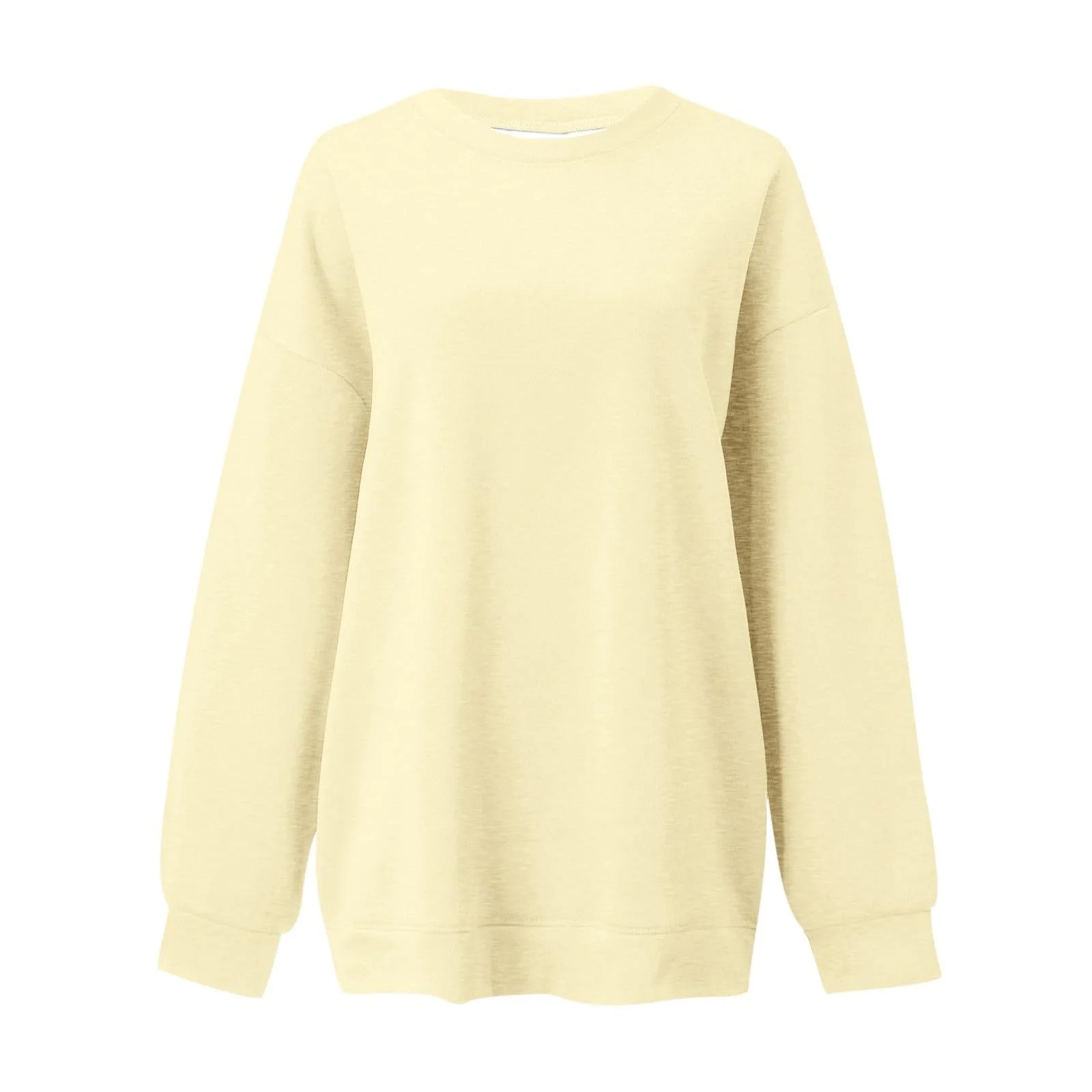 Жіночий Светр Оверсайз Елегантний З довгими рукавами Без капюшона З круглим вирізом, фото №1 Жіночий Светр Оверсайз Елегантний З довгими рукавами Без капюшона З круглим вирізом, фото №1