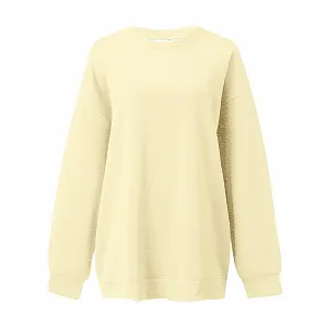 Жіночий Светр Оверсайз Елегантний З довгими рукавами Без капюшона З круглим вирізом - Фото 1