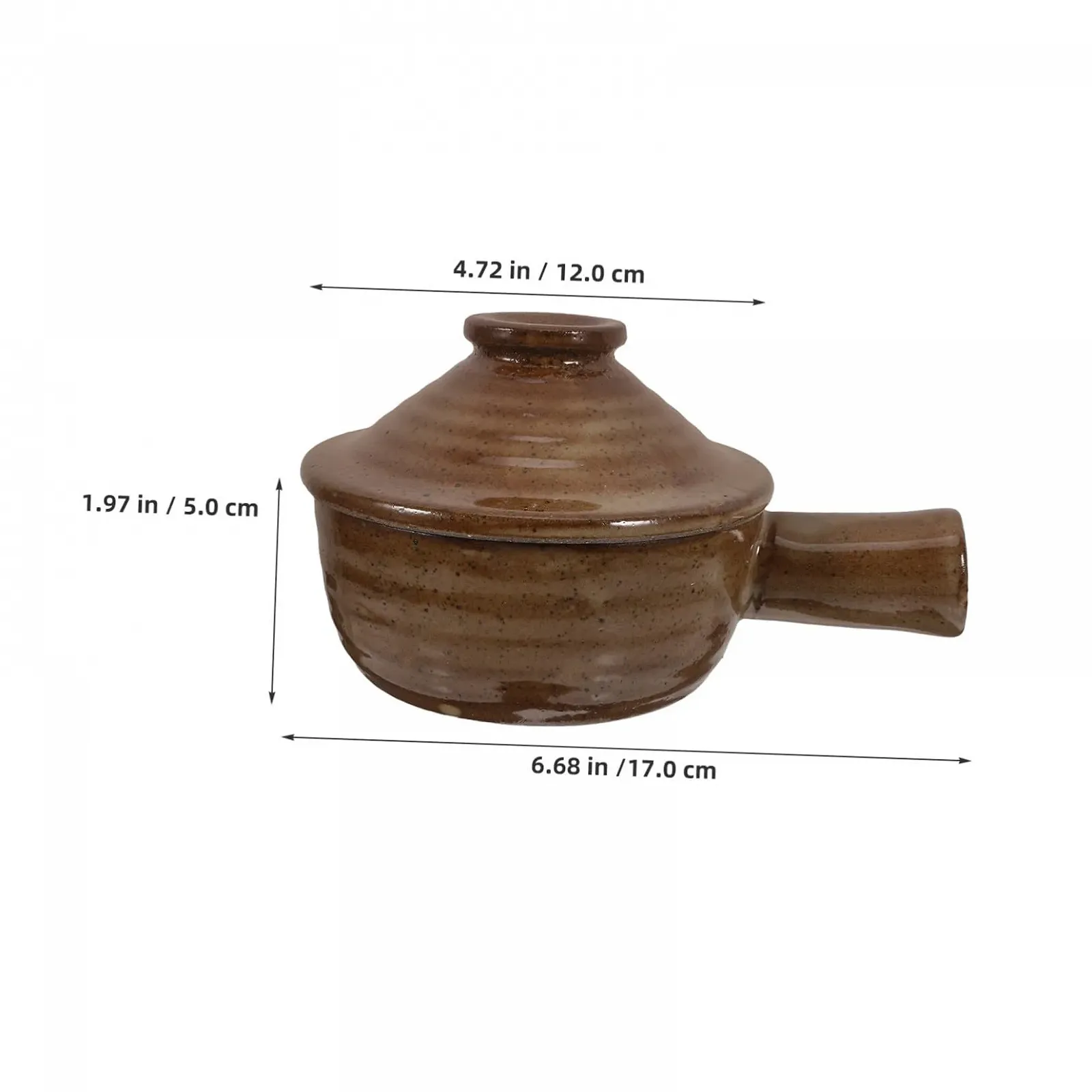 Кастрюля керамическая для микроволновой печи с крышкой и ручкой 2 шт, фото №2