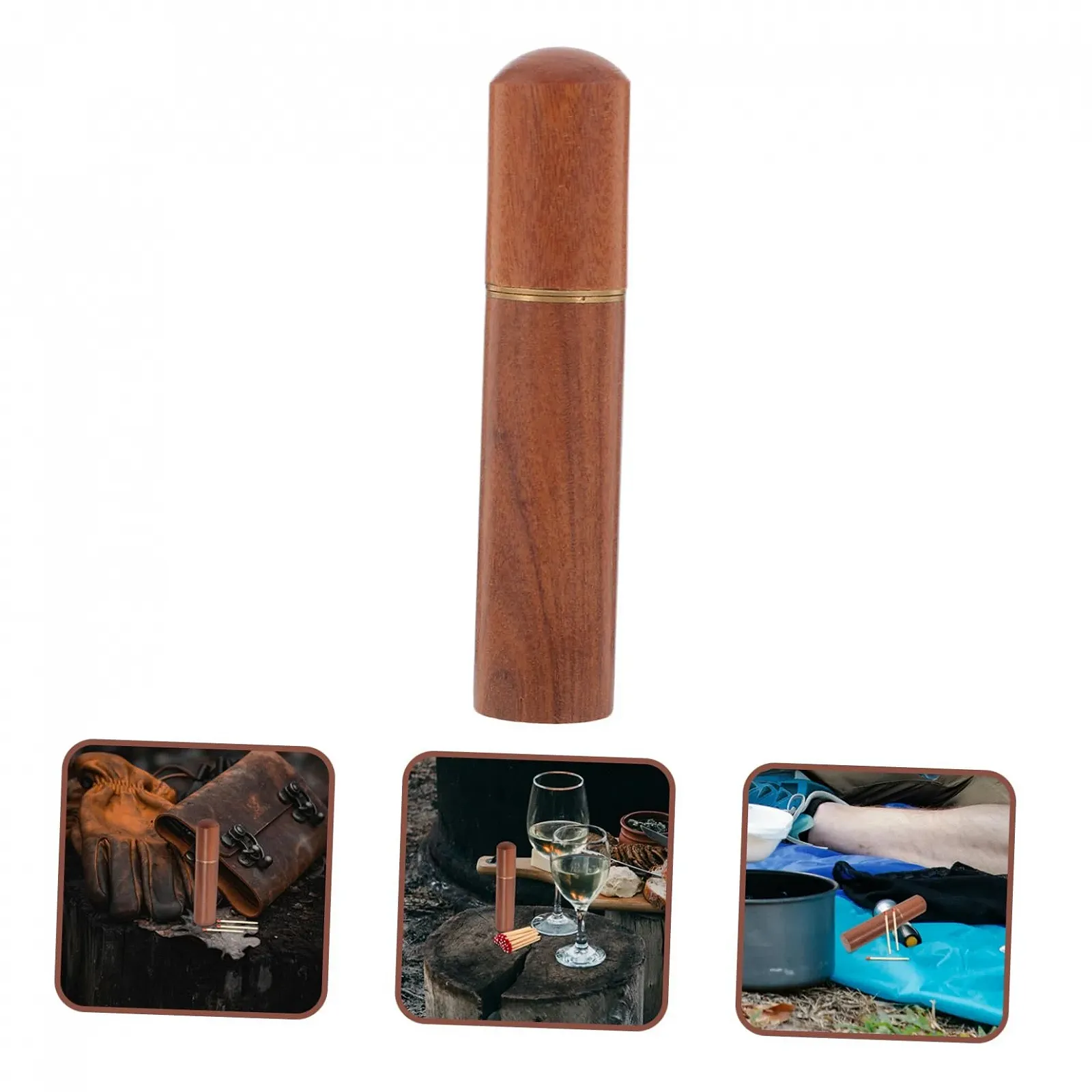 Коробка для зберігання Anneome, аварійне обладнання, дерев'яний вінтажний тримач для невеликих сірників, фото №5