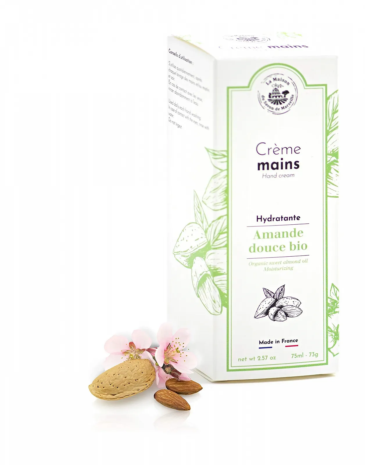 Крем для рук Huile d 'Amande Douce с органическим миндальным маслом, 75 мл, фото №1