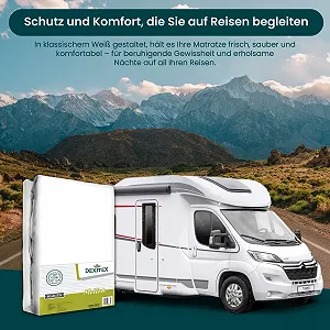 Наматрасник Dexitex Queen Size Molleton для матраса Queen Bed (135-160 см x 210), белый synthetic.ua - Фото 1