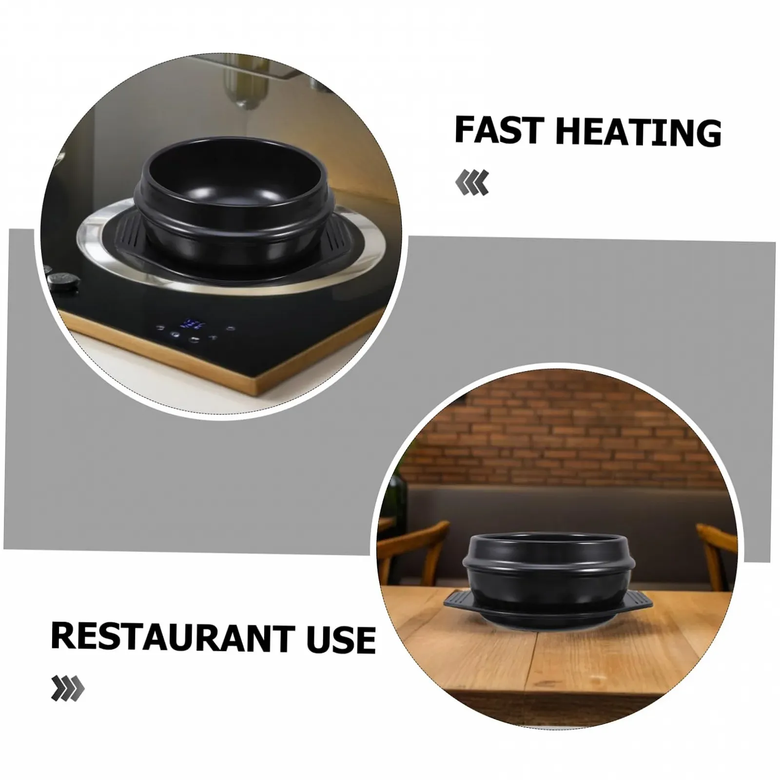 Горшок VALICLUD керамический для бибимбапа термостойкий с вентиляционными отверстиями для газовых плит, фото №9