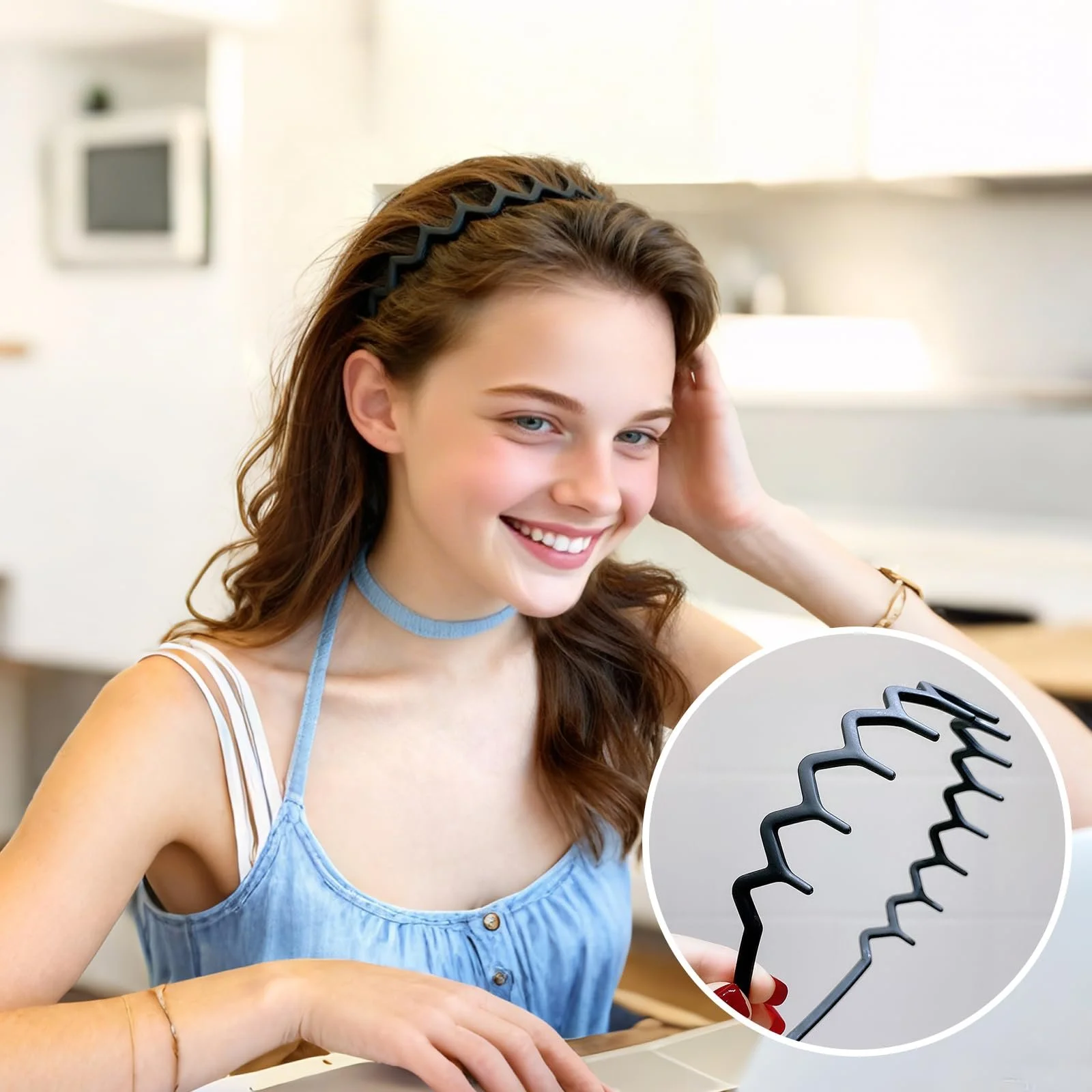 Обруч для волосся Zickzack 6 шт, Zick Zack, фото №4