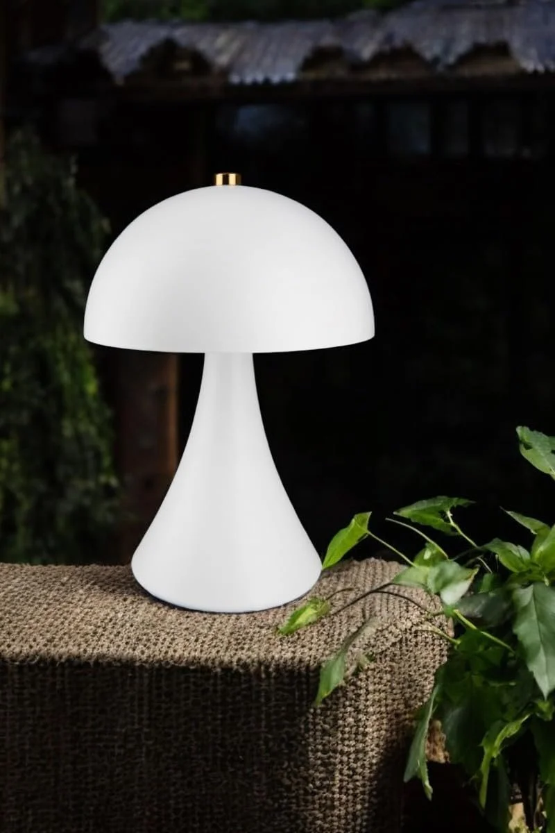 Настільна лампа GILDE LED Декоративна Бездротова Таймер 22 см Біла, фото №3