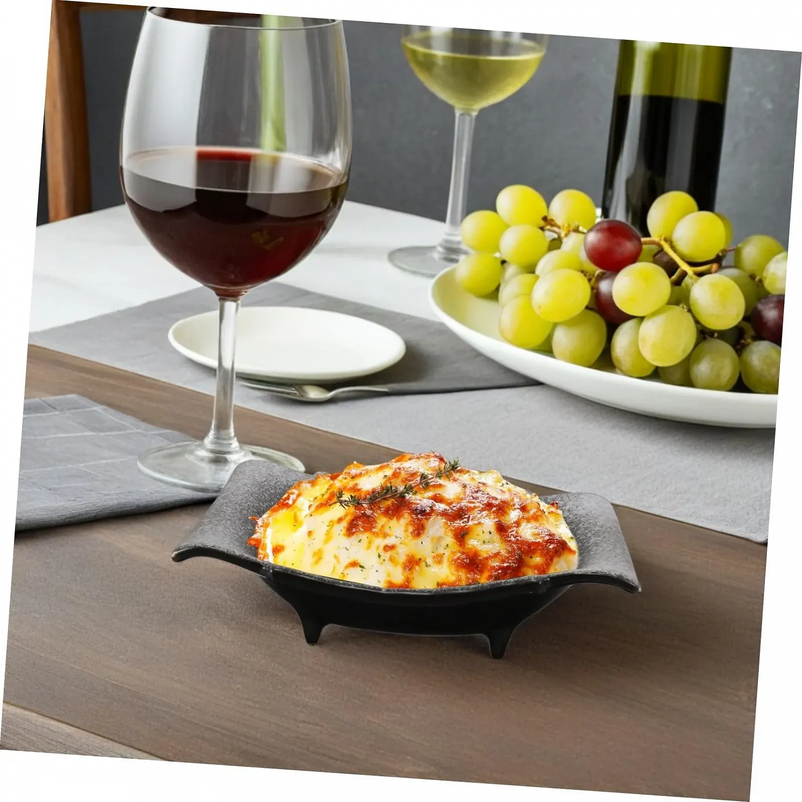 Форма для запікання GLEAVI керамічна прямокутна з ручками, фото №4