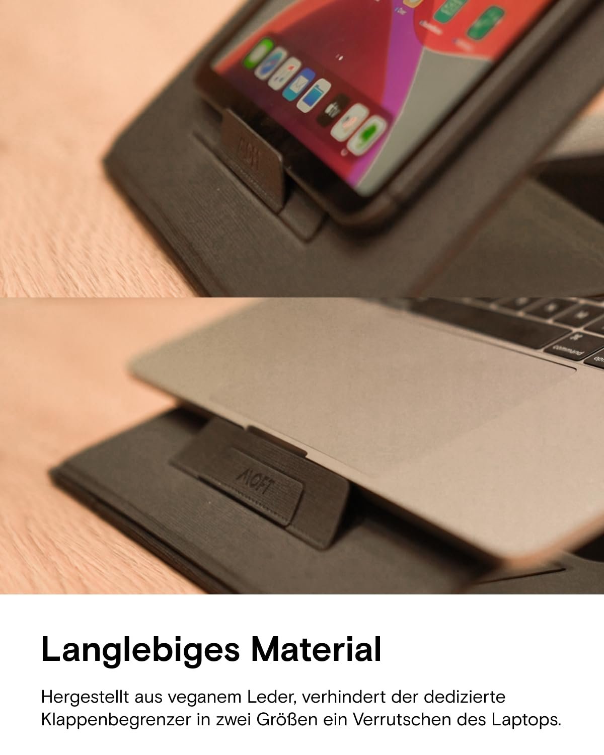 Подставка-трансформер MOFT Z Invisible Thin, регулируемый угол наклона сидя/стоя, совместима с большинством ноутбуков Серый, фото №6