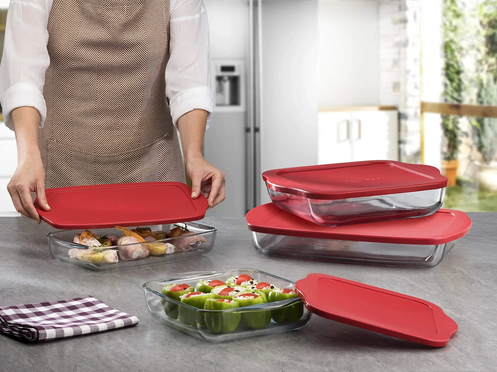 Форма для запікання Pasabahce Borcam 59024 квадратна скляна з кришкою 32 x 28 см 3.2 л, фото №4