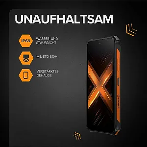 Смартфон Hammer Energy X2 4G 6GB/128GB 6.1" IP69 5000mAh Black/Orange synthetic.ua - Фото 1