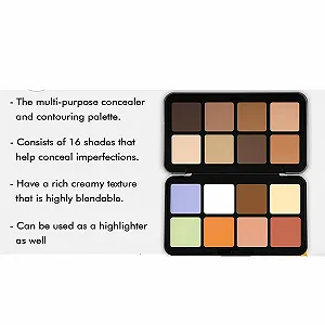 Коректор FantasyDay 16 кольорів, стійкий, з високим покриттям, для обличчя, палетка для контурування ціна на synthetic.ua - Фото 1 Коректор FantasyDay 16 кольорів, стійкий, з високим покриттям, для обличчя, палетка для контурування synthetic.ua - Фото 1