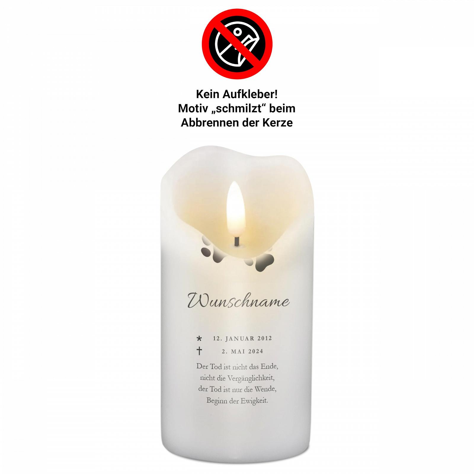 Свічка PhotoFancy Меморіальна Новий дизайн Лапи Висота 29 см, фото №3 Свічка PhotoFancy Меморіальна Новий дизайн Лапи Висота 29 см, фото №3