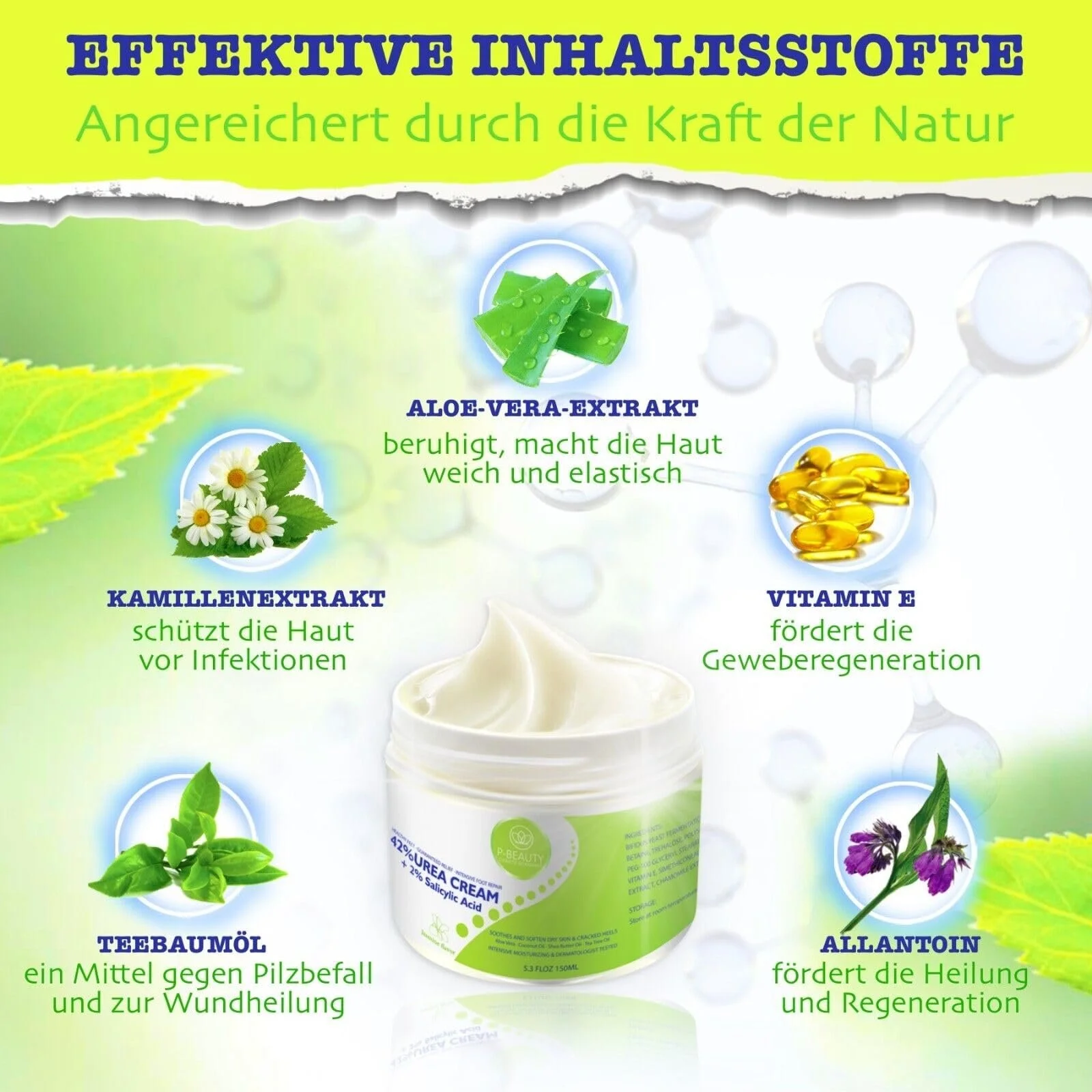 Крем для ног Urea Cream 42% Salicylic Acid 2% Callus Remover 3 x 150 г, фото №5