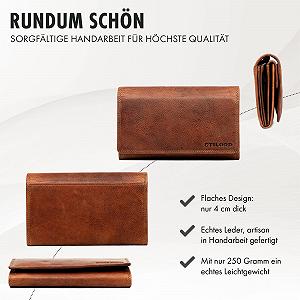 Кошелек STILORD Amanda Женский Большой Кожаный с RFID Защитой Винтажный Кошелек из Натуральной Кожи synthetic.ua - Фото 1