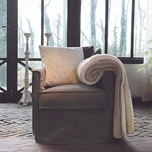 Плед lars l200 150 см chateaugrijs synthetic.ua - Фото 1