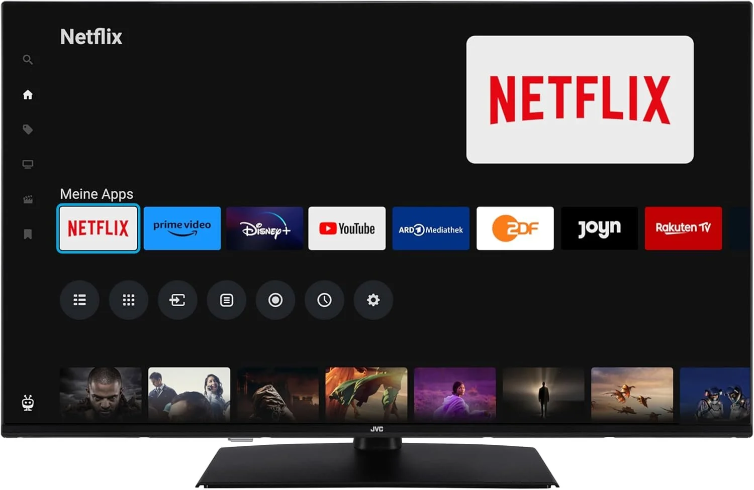 Телевізор 43" JVC LT-43VF5355 / Full HD / 60 Гц / LED / Smart TV (TiVo) / Wi-Fi / Bluetooth / T2, фото №2 Телевізор 43" JVC LT-43VF5355 / Full HD / 60 Гц / LED / Smart TV (TiVo) / Wi-Fi / Bluetooth / T2, фото №2