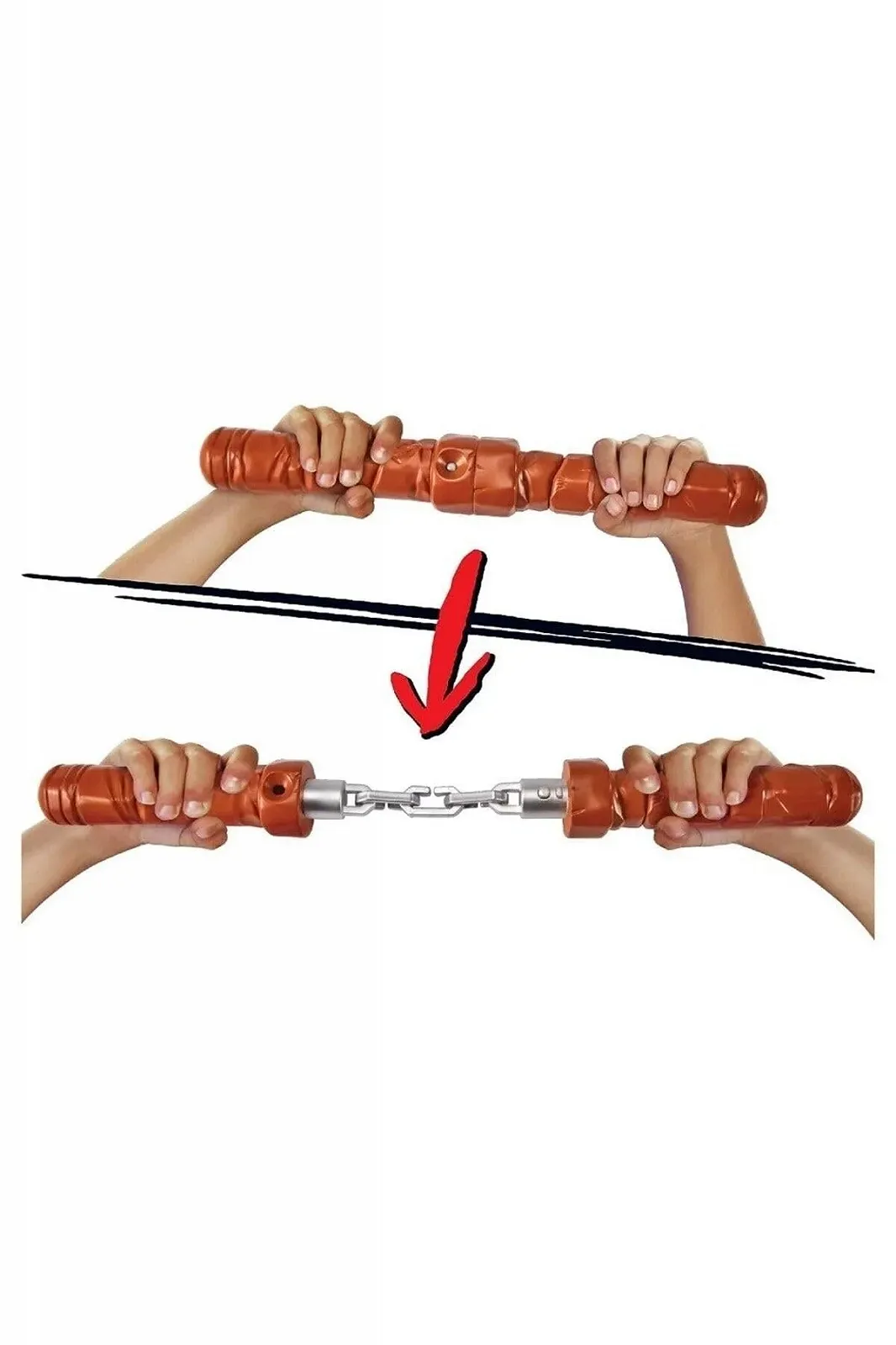 Игровая фигурка Teenage Mutant Ninja Turtles Mutant Mayhem Michelangelo Transforming Nunchuk, фото №4