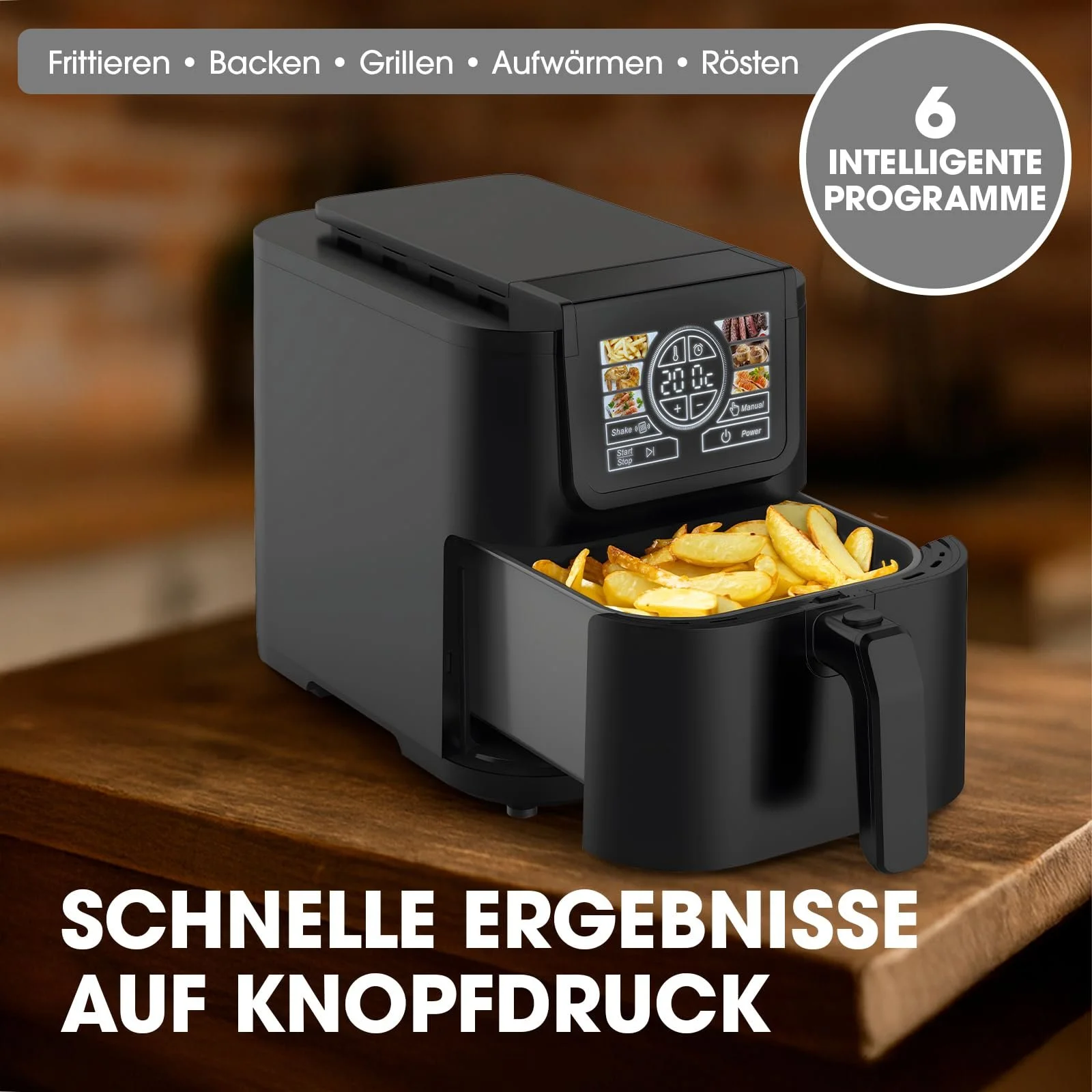 Мультипіч Livington Smart MultiFryer 5 л 6 програм Grill Function, фото №4