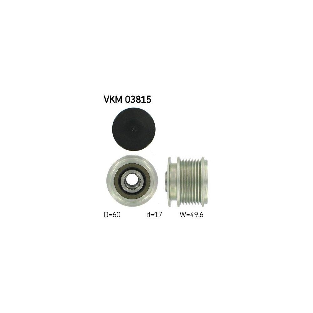 Шкив генератора SKF VKM 03815 для MERCEDES-BENZ, фото №1 Шкив генератора SKF VKM 03815 для MERCEDES-BENZ, фото №1