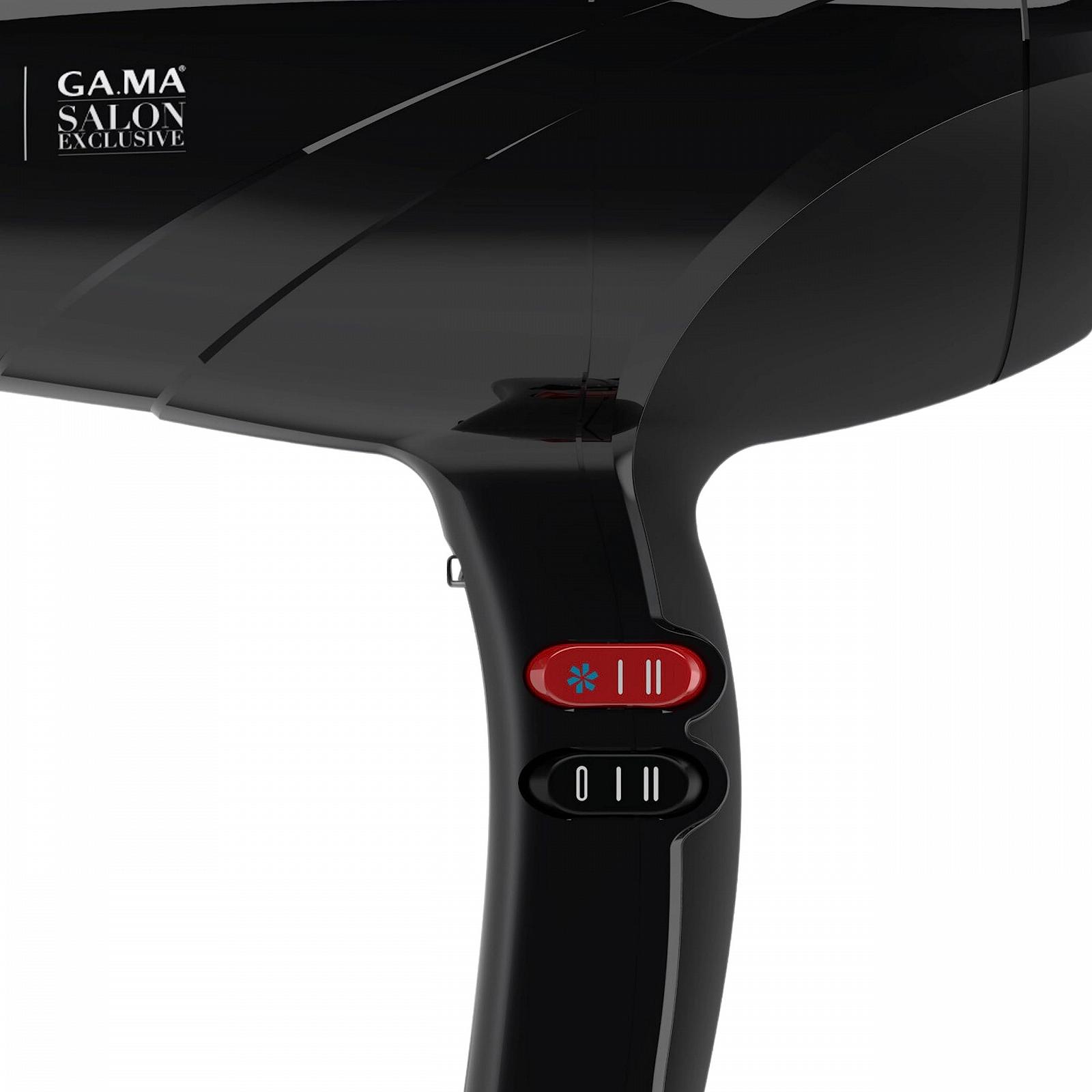 Фен GA.MA Italy Professional Pluma 5500 Oxy-Active, 2400 Вт, черный, фото №4