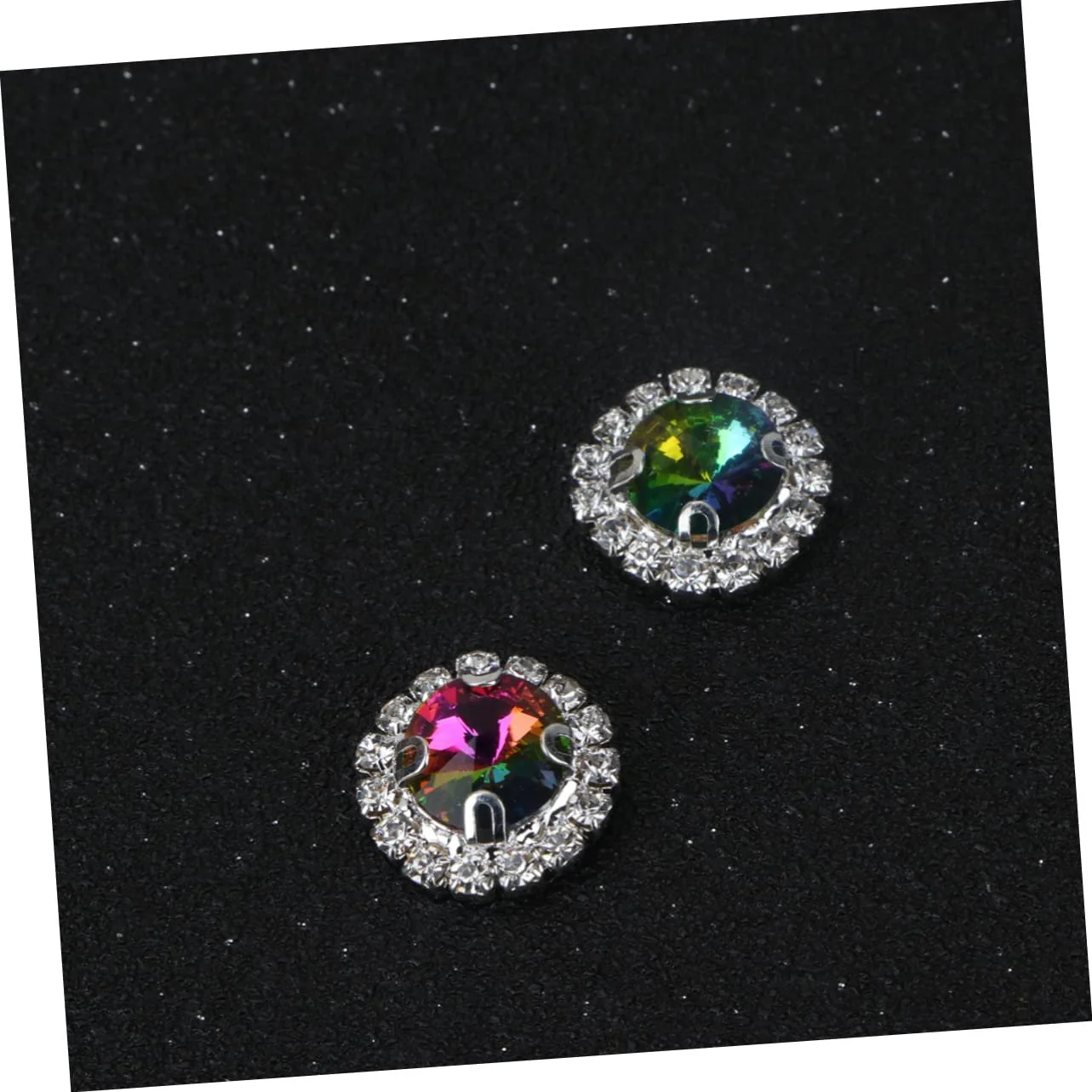 Стрази Плоскі Круглі Різнокольорові 20 шт для рукоділля, кристали для весілля, дівич-вечора, прикраси столу та виготовлення ювелірних виробів, фото №9