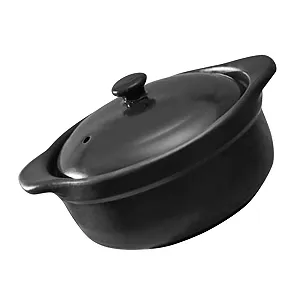 Кастрюля керамическая с крышкой антипригарная термостойкая для супов и рагу - Фото 1