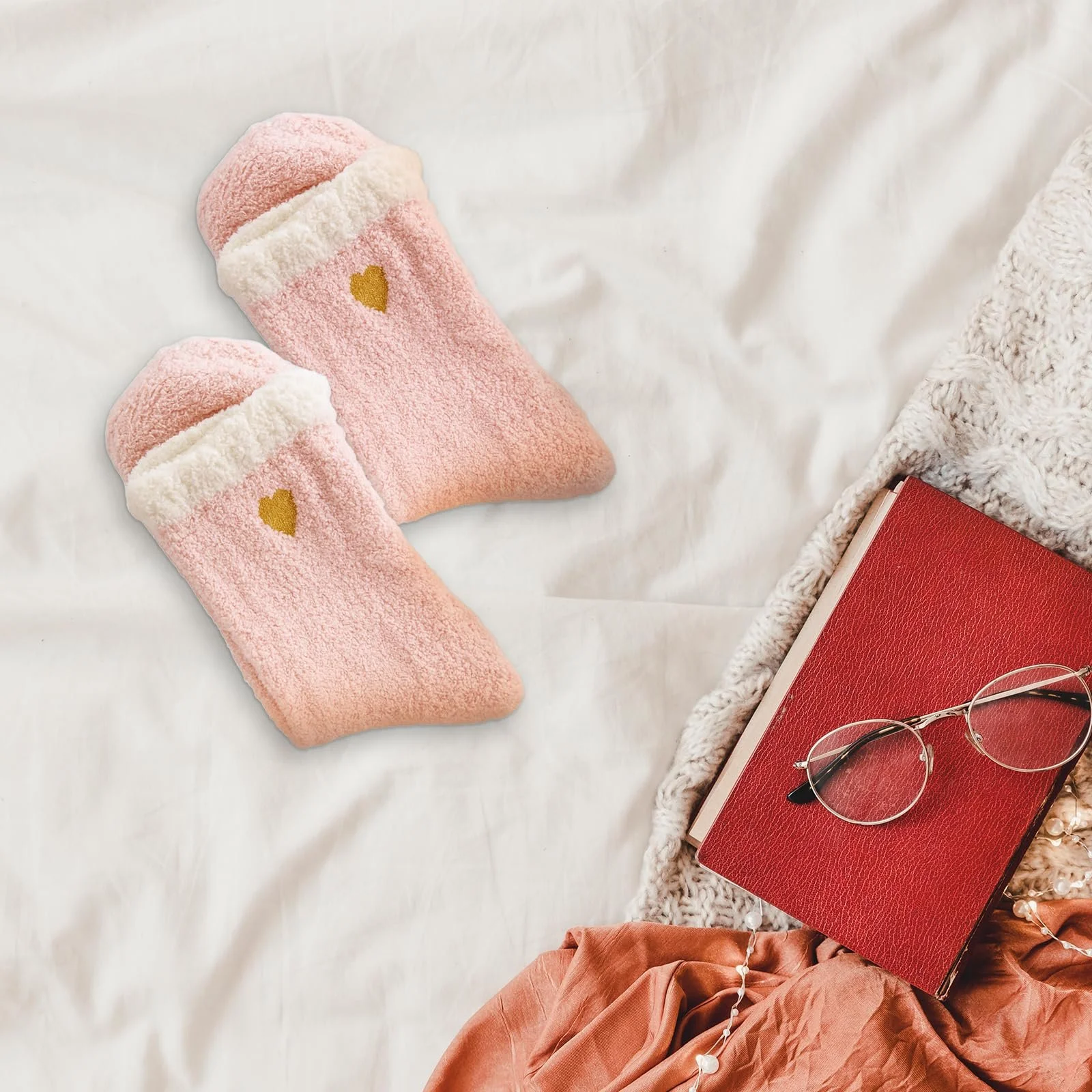 Носки ALLY-MAGIC Cuddly Женские Зимние Носки Теплые Пушистые Рождественские Носки Fuzzy E21-AXSHRW, фото №3