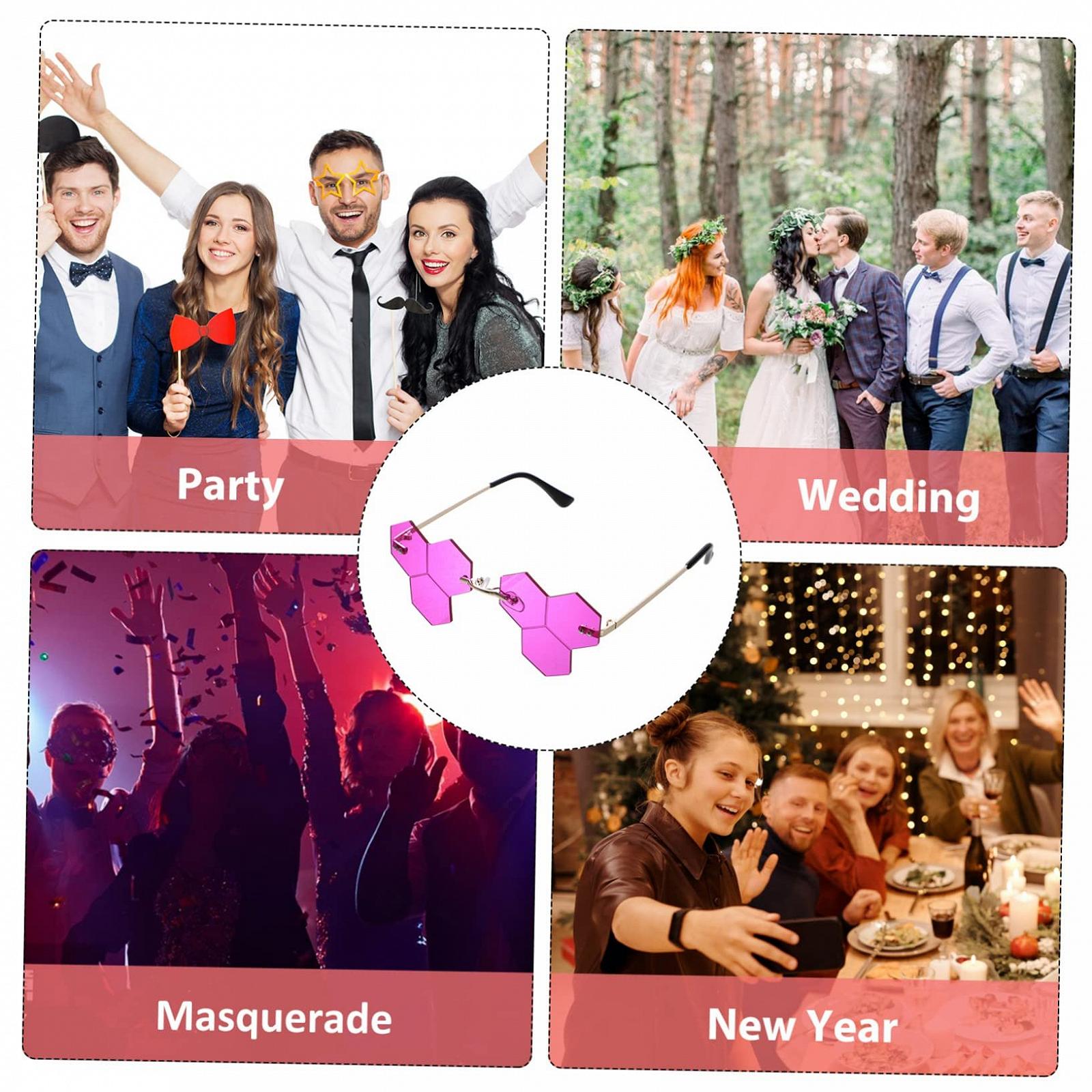 PACKOVE 5 пар безрамочных сверхбольших очков, женские, мужские., фото №8