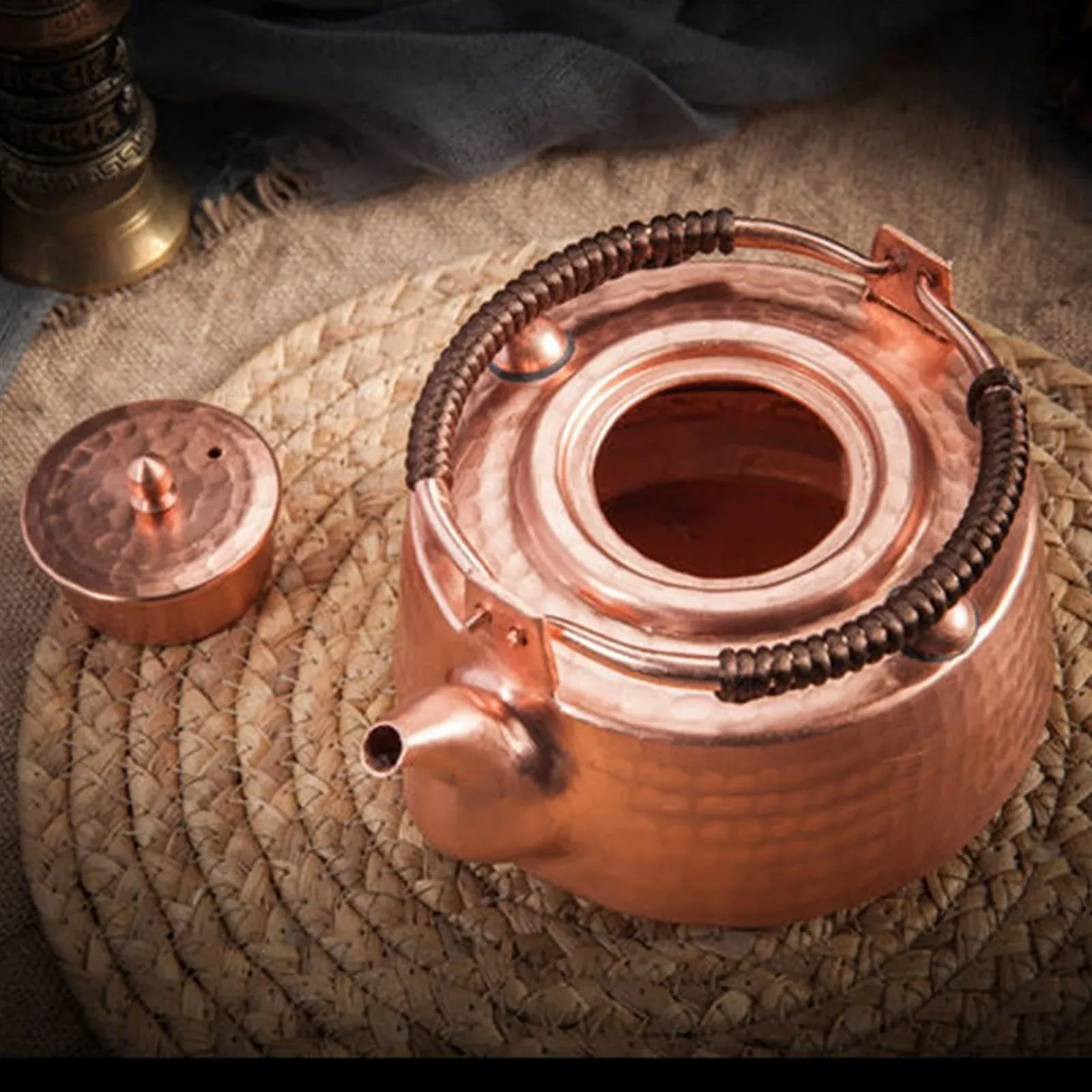 Чайник 70 мл Ручної роботи Вінтажний червоний мідний чайник, фото №4 Чайник 70 мл Ручної роботи Вінтажний червоний мідний чайник, фото №4