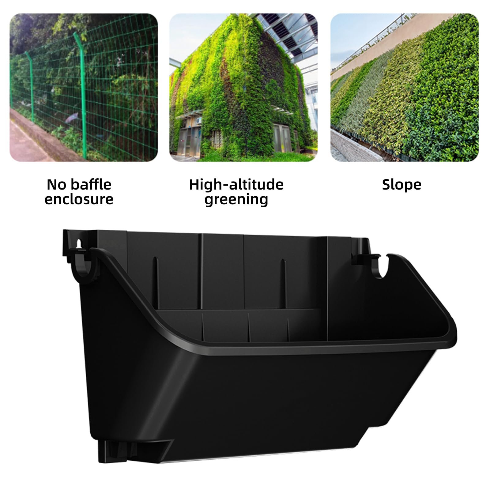 Вертикальний настінний органайзер для рослин TWSOUL 18 кишень Набір 18 шт. Чорний, фото №8