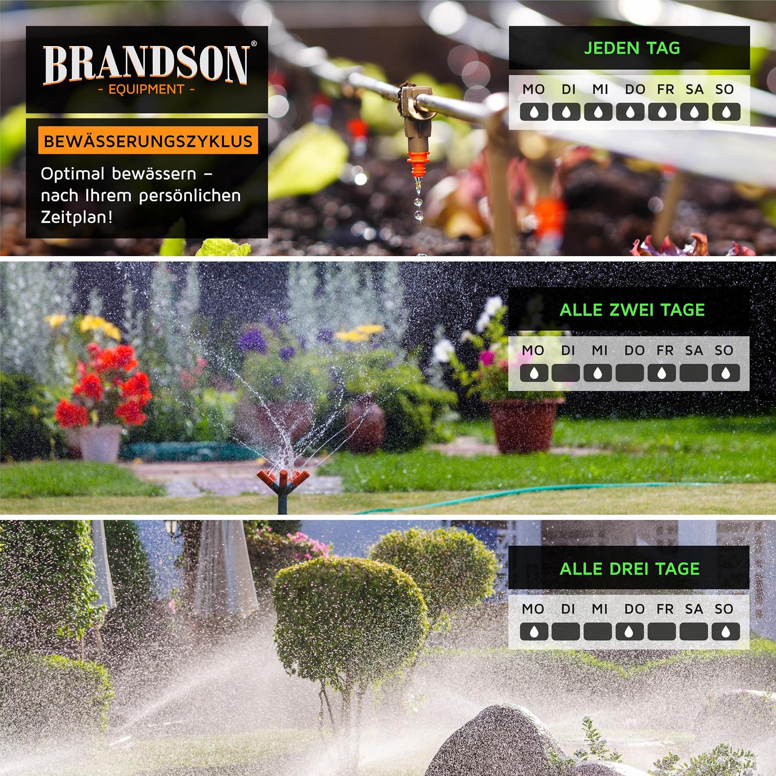 Цифровий Контролер, таймер поливу Brandson 308371 LCD 1.8" латунні з'єднання, фото №6 Цифровий Контролер, таймер поливу Brandson 308371 LCD 1.8" латунні з'єднання, фото №6
