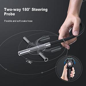 Эндоскопическая камера Ralcam 8.5 mm HD1080P с подсветкой, 6 LED, гибкий кабель 1 м для Android и iOS synthetic.ua - Фото 1