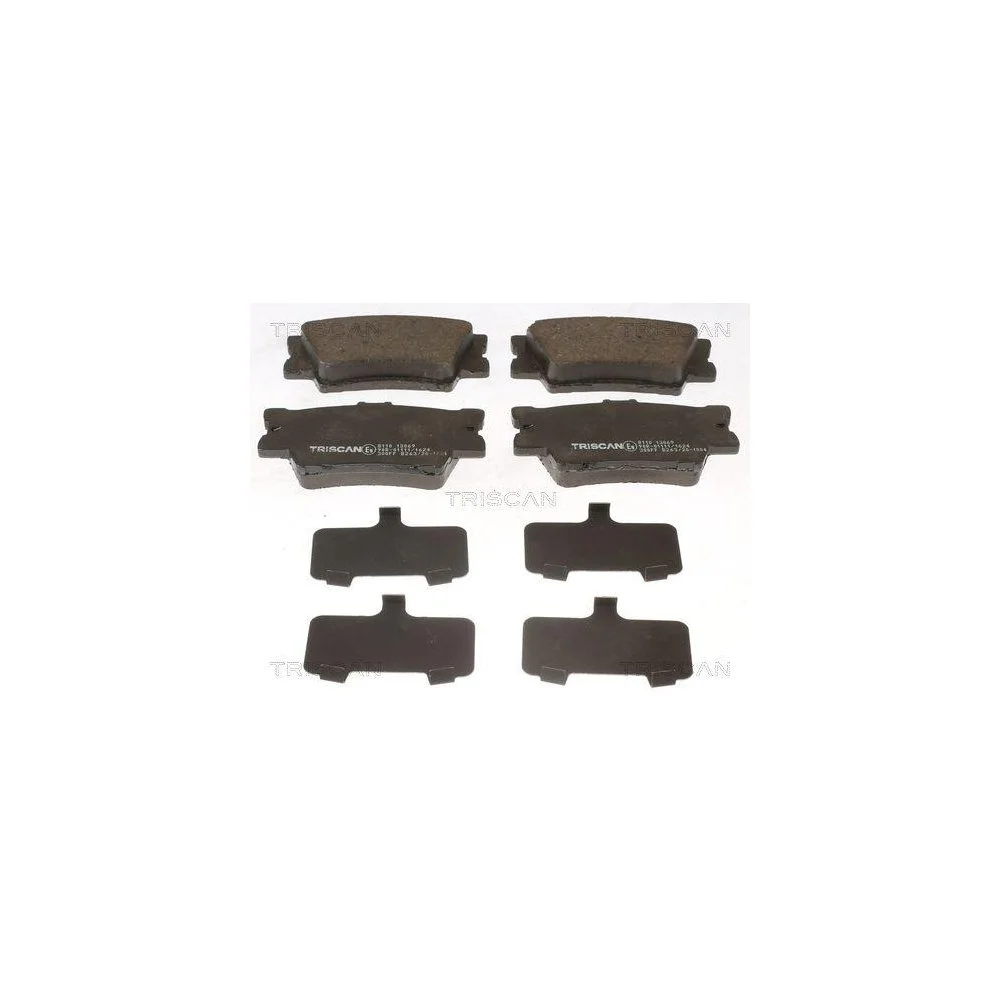 Комплект гальмівних колодок, дискове гальмо TRISCAN 8110 13069 для TOYOTA LEXUS задня вісь, фото №1