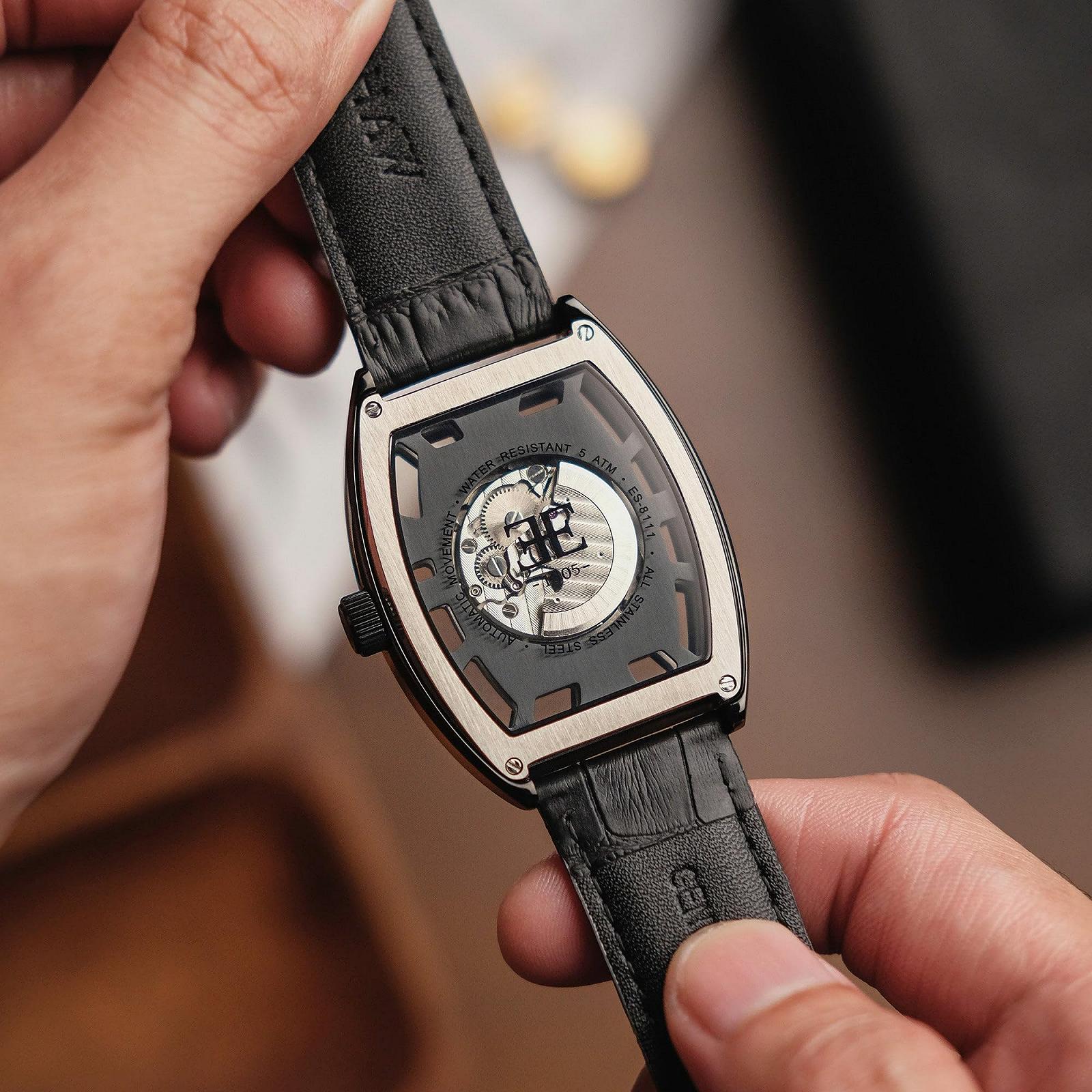 Часы Thomas Earnshaw Holborn Boulton 40 мм с автоматическим механическим механизмом и кожаным ремешком ES-8111, фото №5 Часы Thomas Earnshaw Holborn Boulton 40 мм с автоматическим механическим механизмом и кожаным ремешком ES-8111, фото №5