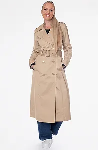 Женское пальто тренч Guess by Marciano Бежевый - 42 - Фото 1