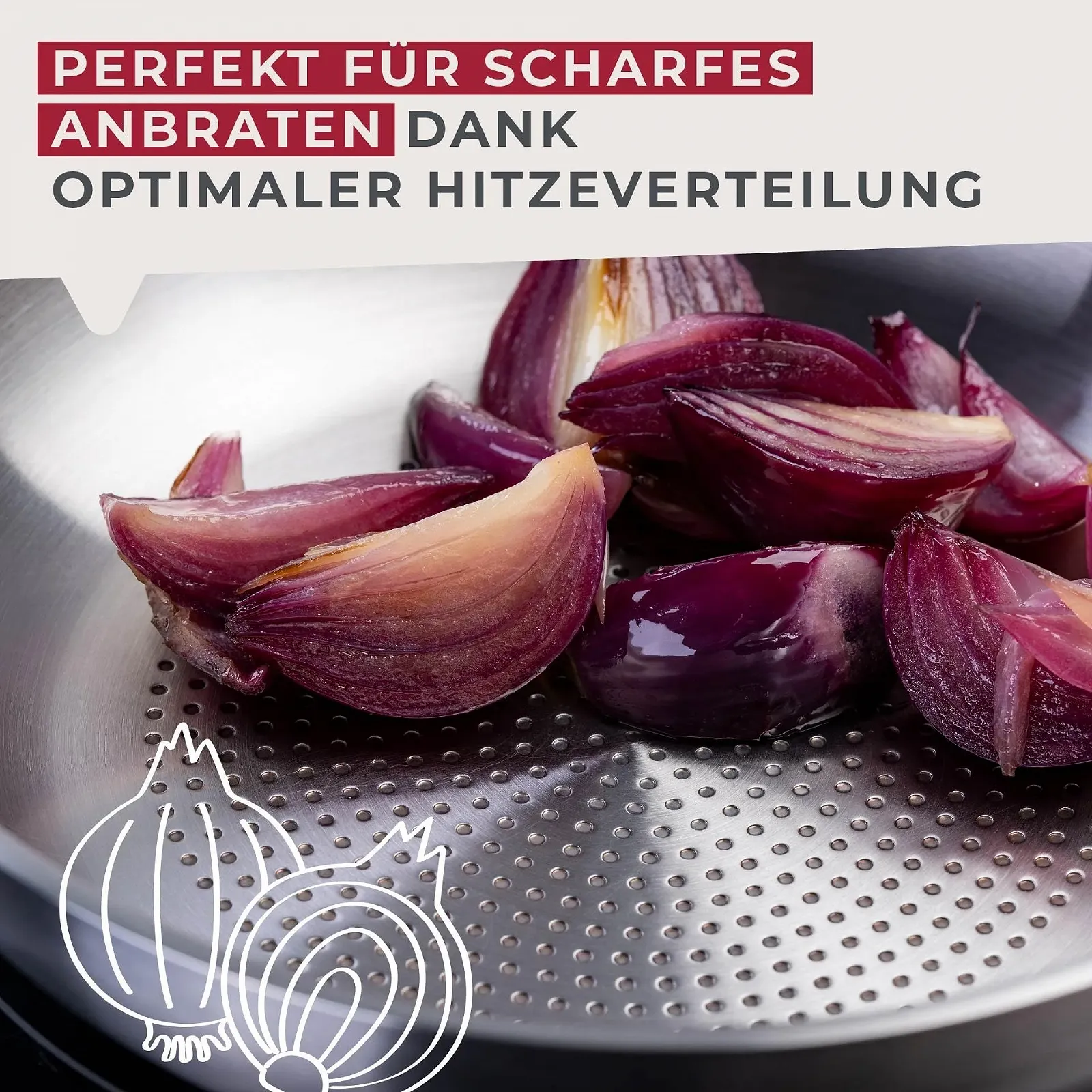 Сковорода FACKELMANN с овальной ручкой, диаметр 20 см, из высококачественной нержавеющей стали, фото №4