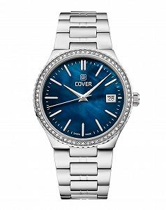 Женские часы Cover Jumeira Crystals CO218, нержавеющая сталь, сапфировое стекло, 5 ATM, кристаллы на безеле - Фото 1