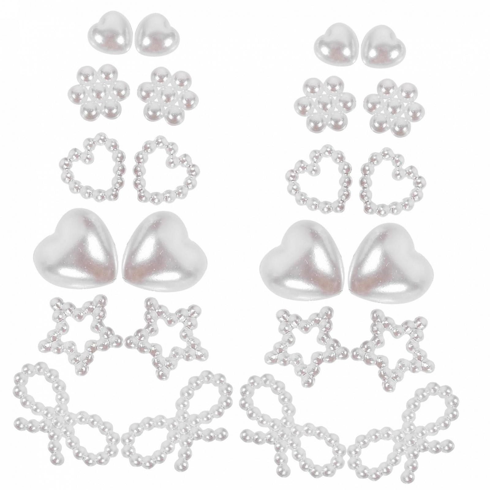 Набір для декорування нігтів Healeved, перлинно-білий, синтетичний матеріал, фото №1