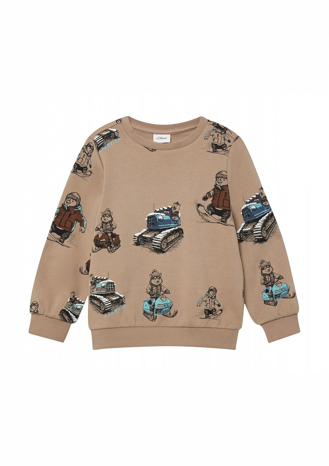 Толстовка s.Oliver Jungen Sweatshirt mit All-Over-Print (1 шт.), фото №1