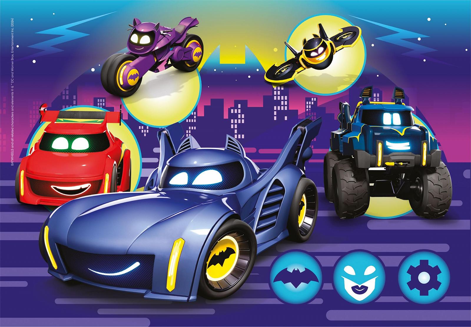 Пазл Clementoni Batwheels 24806 2 x 20 элементов для детей сделано в Италии разноцветный, фото №2 Пазл Clementoni Batwheels 24806 2 x 20 элементов для детей сделано в Италии разноцветный, фото №2