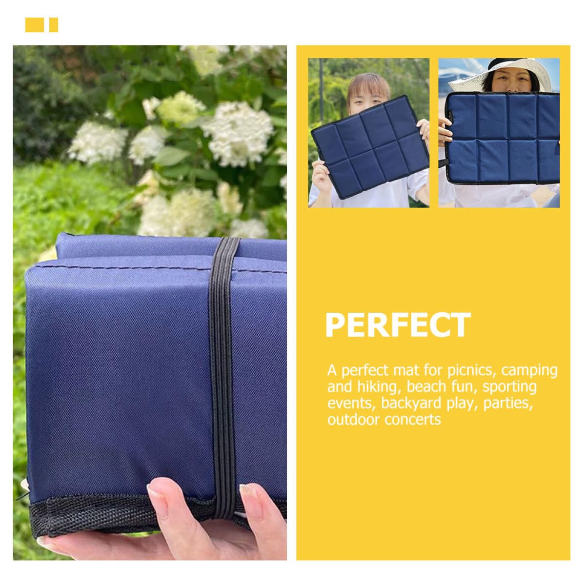 Коврик BESPORTBLE Pack of 10 Folding Cushion Foldable Seat Mat Crawling Mat для детей, фото №3