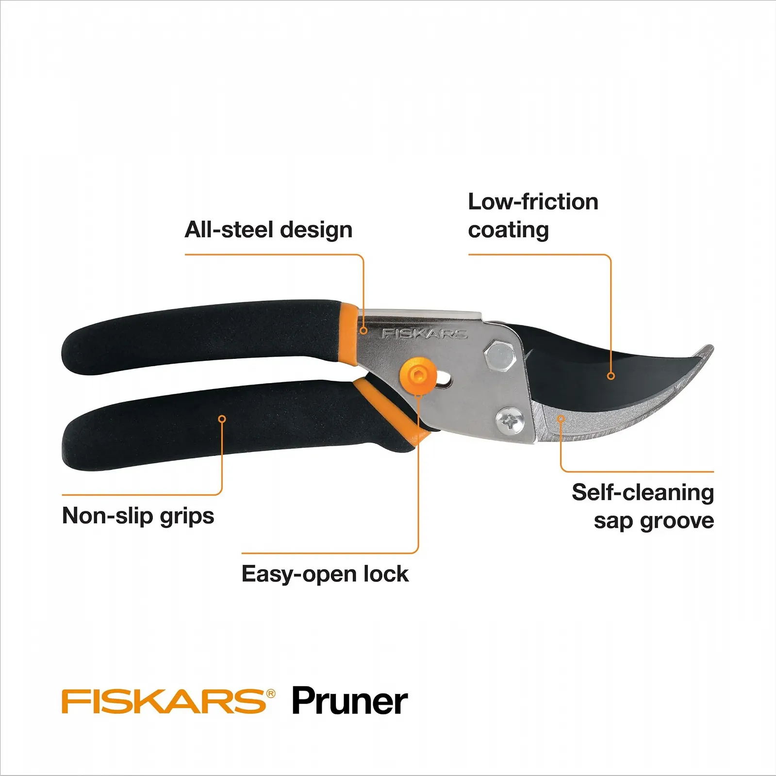 Секатор площинний Fiskars 91095935 731645, фото №8 Секатор площинний Fiskars 91095935 731645, фото №8
