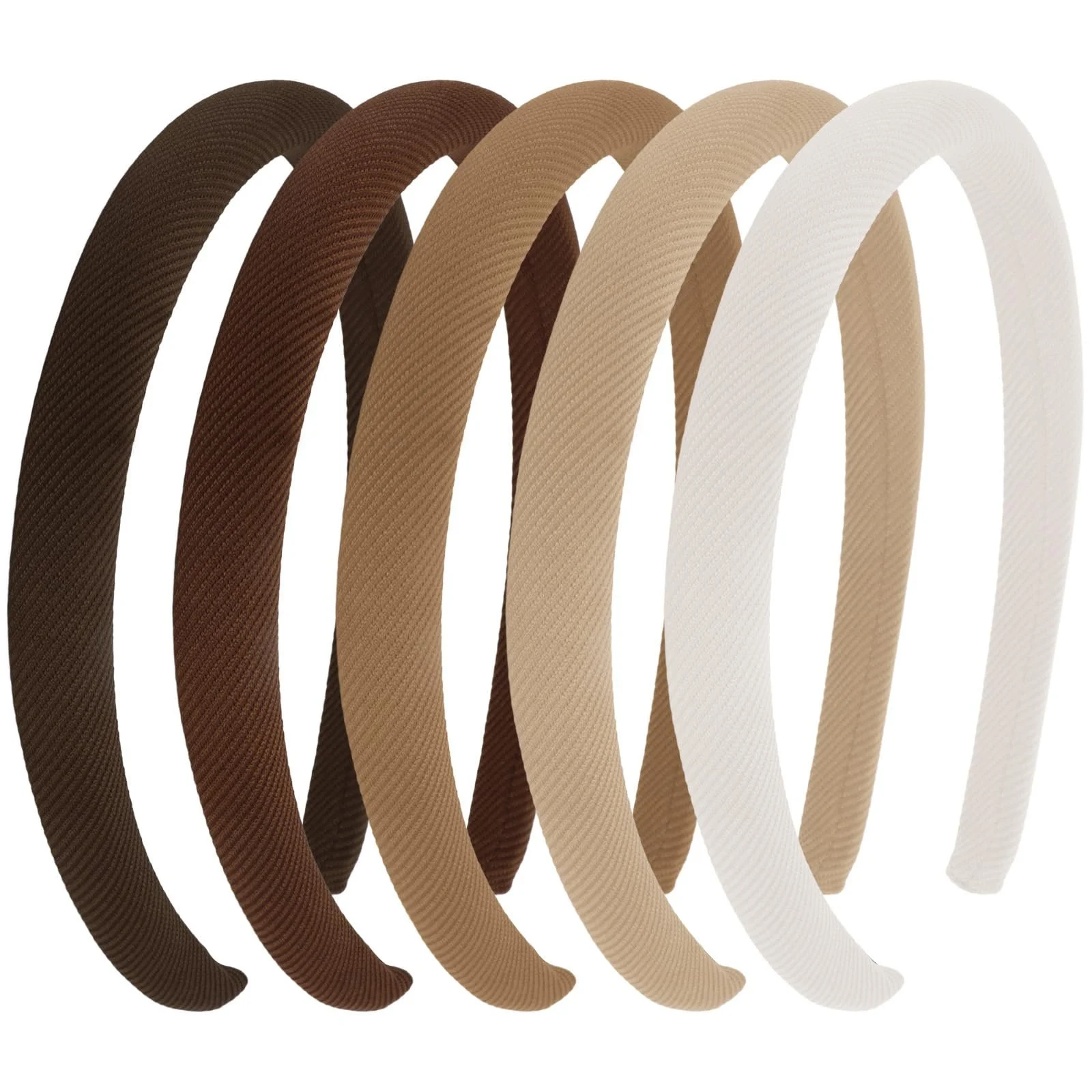 Набір з 5 жіночих обручів на голову, елегантний текстильний дизайн, фото №1 Набір з 5 жіночих обручів на голову, елегантний текстильний дизайн, фото №1