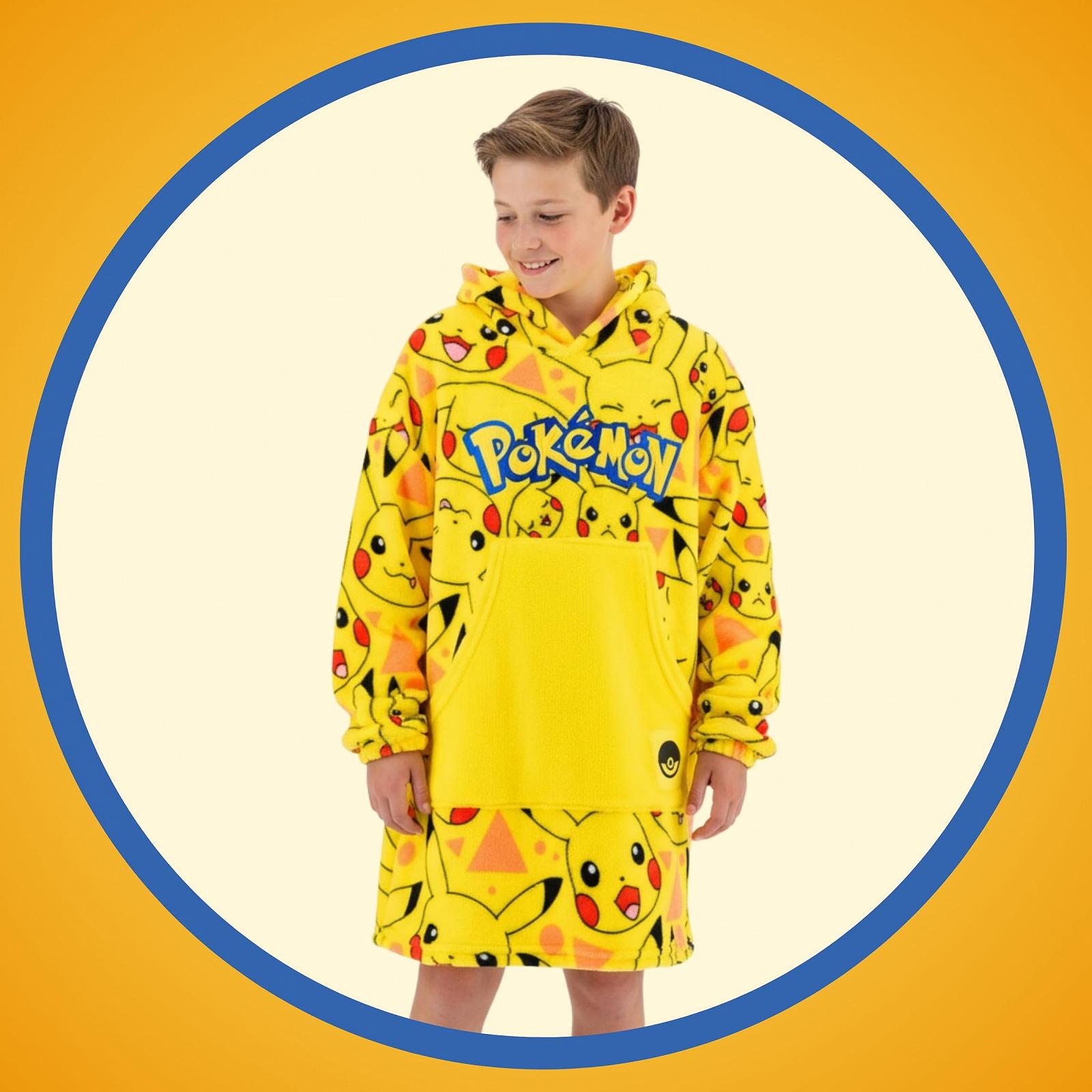 Толстовка для хлопчиків Pokemon з капюшоном, м'який флісовий плед, фото №3